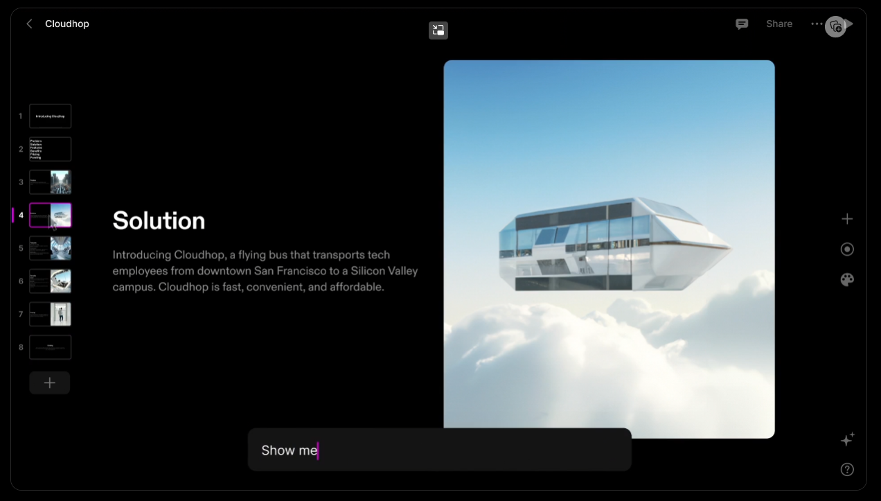 Tome —— AI智能PPT制作工具