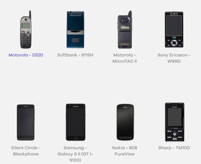 手机博物馆——收录了来自 200 多个不同品牌的 2200 多个独立型号手机