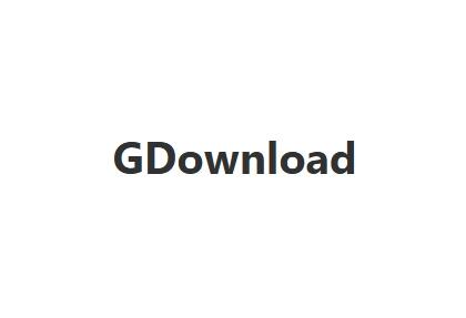 GDownload支持下载网页、视频、音频、图片等资源