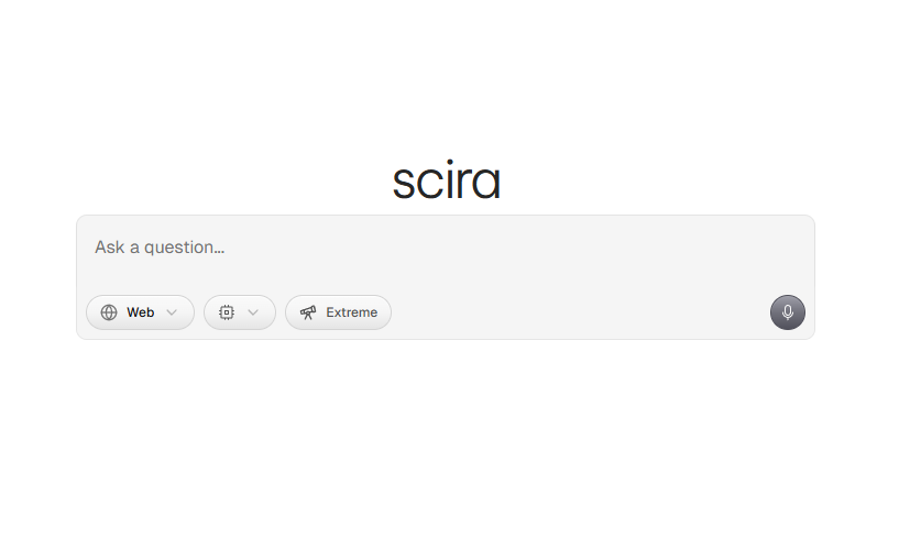Scira （原名 MiniPerplx）AI 搜索引擎