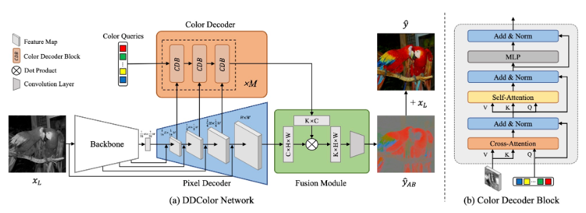 DDColor 为黑白照片和动漫游戏场景提供生动自然的着色