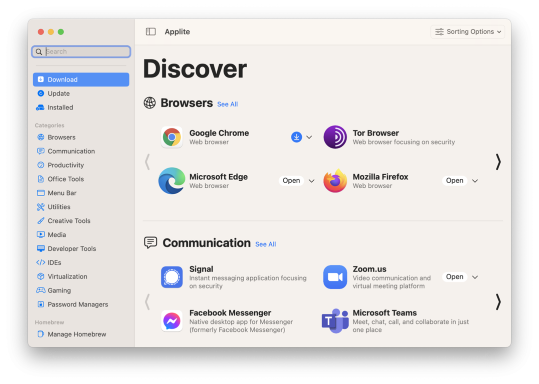 Applite开源的 macOS 应用集市