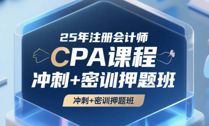 【教程】25年注册会计师CPA 课程 冲刺+密训押题班 mp4 [3.1TB]
